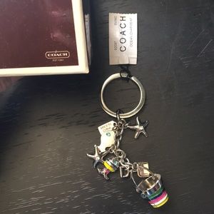 NWT and Box and Bow Coach Ocean Charms Keychain